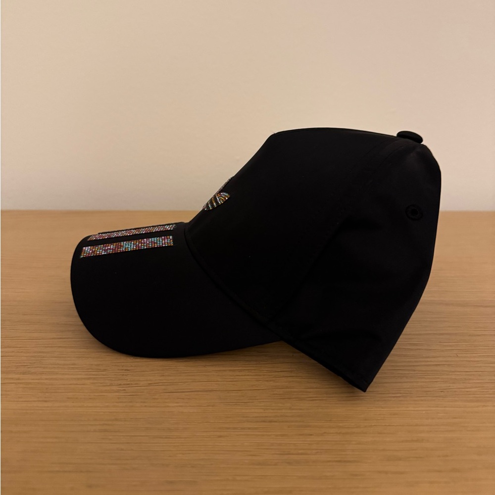 adidas Originals Rhinestone Birdie Adjustable Strapback Hat | Black - Picture 4 of 6